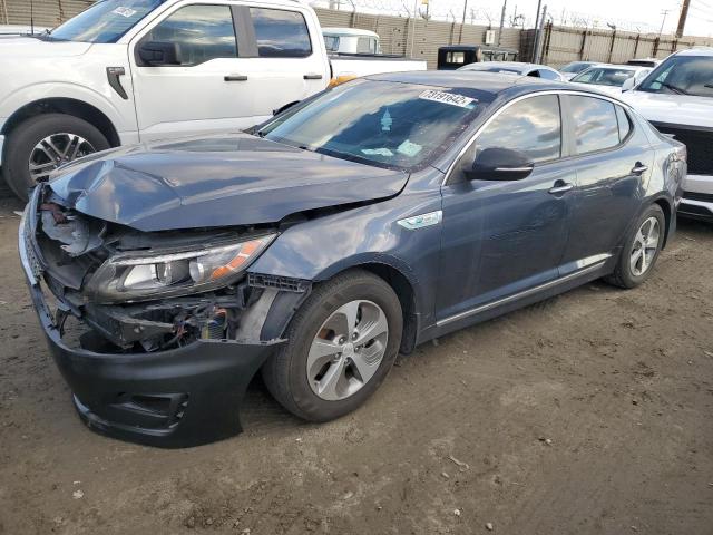 KIA OPTIMA HYB 2014 with VIN KNAGM4AD0E5071637 - Photo from auction