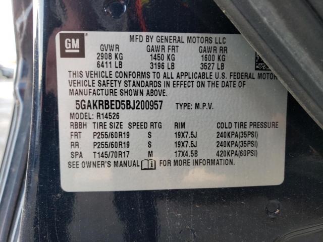 Photo 14 from auction – 2011 BUICK ENCLAVE CX with VIN 5GAKRBED5BJ200957