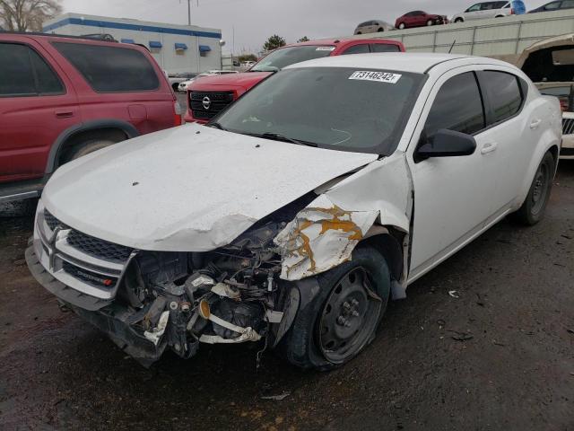 DODGE AVENGER SE 2013 with VIN 1C3CDZAG8DN749451 - Photo from auction