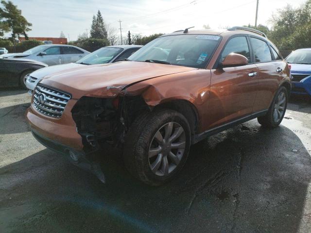 INFINITI FX35 2003 with VIN JNRAS08W93X000145 - Photo from auction
