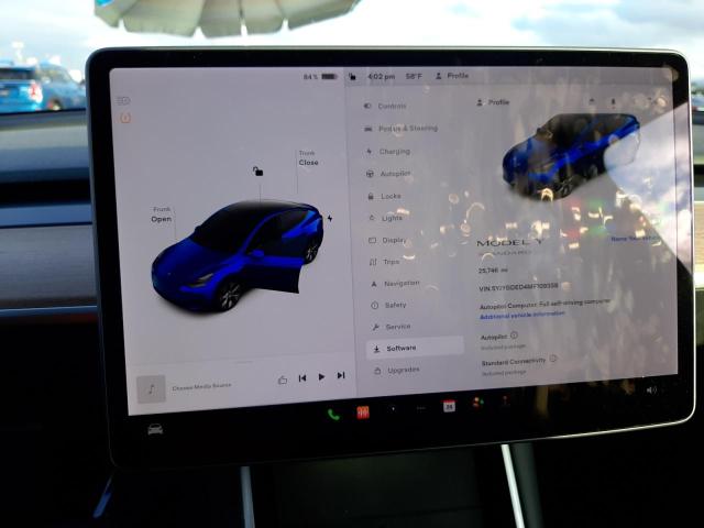 Photo 9 from auction – 2021 TESLA MODEL Y with VIN 5YJYGDED4MF109358