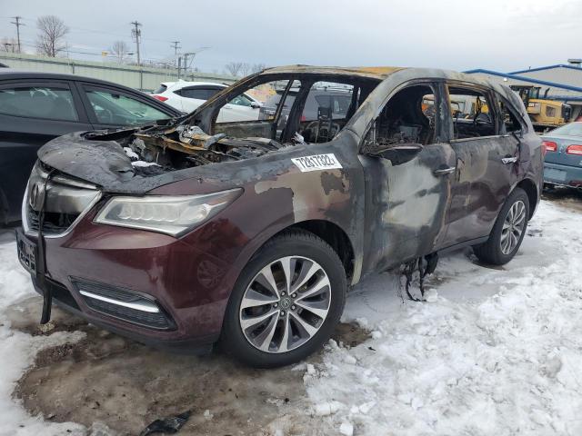ACURA MDX TECHNO 2014 with VIN 5FRYD4H47EB017102 - Photo from auction