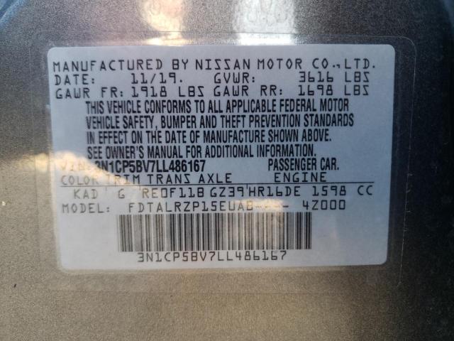 Photo 14 from auction – 2020 NISSAN KICKS S with VIN 3N1CP5BV7LL486167