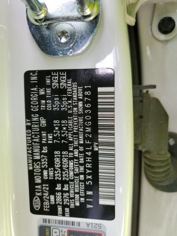 Photo 14 from auction – 2021 KIA SORENTO EX with VIN 5XYRH4LF2MG036781