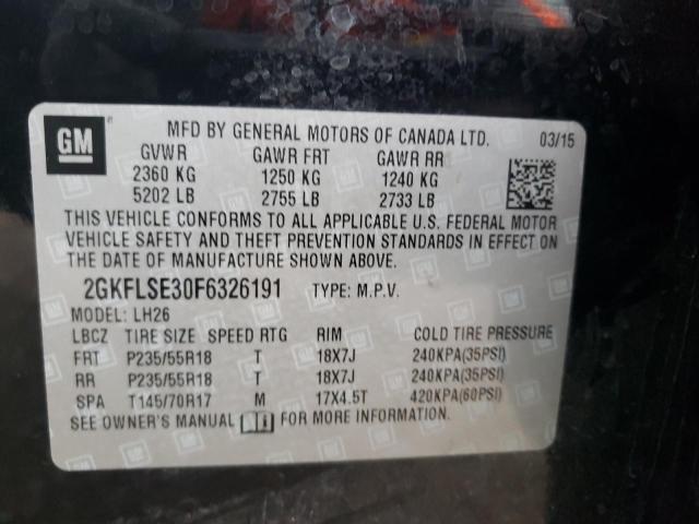 Photo 14 from auction – 2015 GMC TERRAIN SL with VIN 2GKFLSE30F6326191