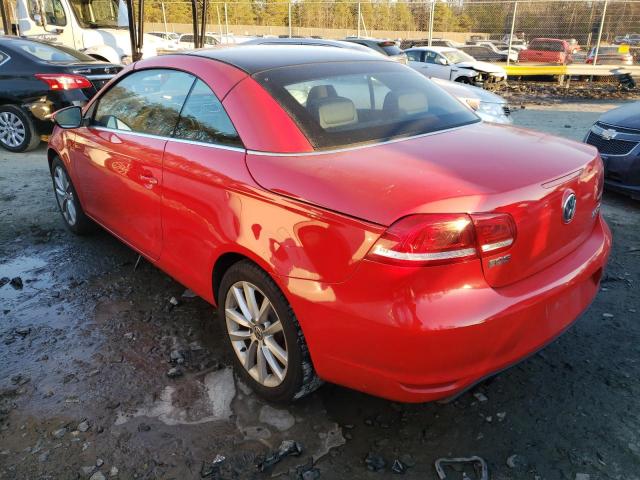 Photo 2 from auction – 2015 VOLKSWAGEN EOS KOMFOR with VIN WVWBW8AH2FV001821