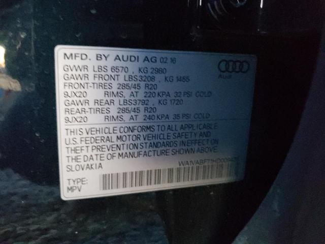 Photo 14 from auction – 2017 AUDI Q7 PRESTIG with VIN WA1VABF71HD009436