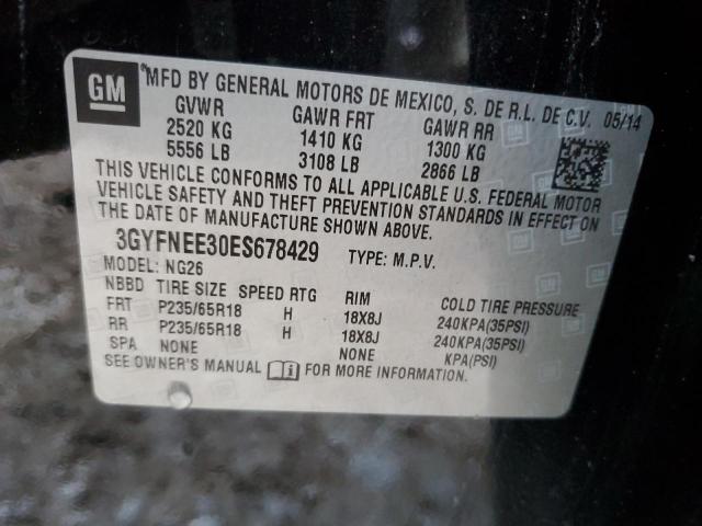 Photo 14 from auction – 2014 CADILLAC SRX LUXURY with VIN 3GYFNEE30ES678429