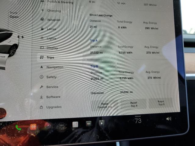 Photo 9 from auction – 2020 TESLA MODEL Y with VIN 5YJYGDEE3LF013521
