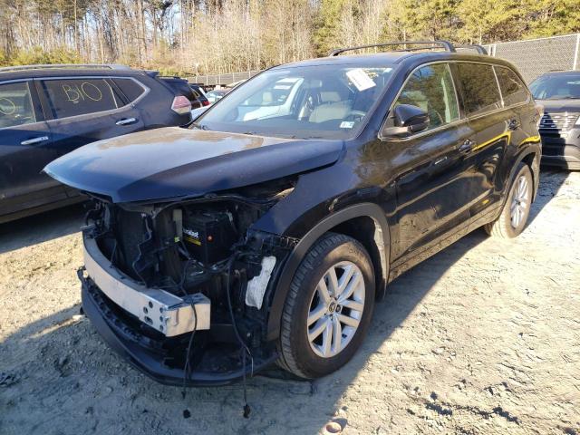 TOYOTA HIGHLANDER 2016 с VIN 5TDBKRFH9GS275619 - Фото с аукциона