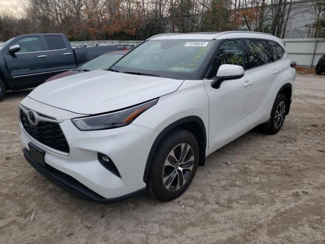 TOYOTA HIGHLANDER 2022 with VIN 5TDGZRBH6NS196896 - Photo from auction