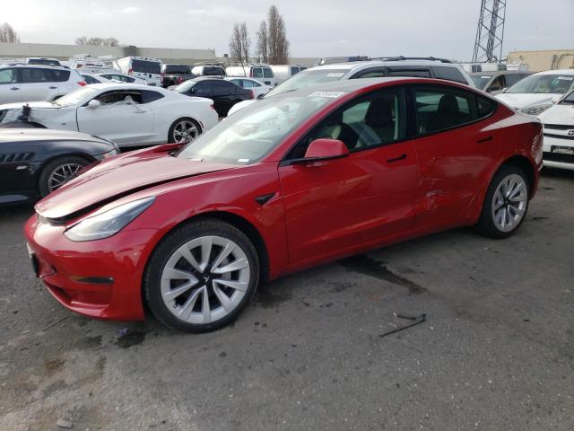 TESLA MODEL 3 2022 with VIN 5YJ3E1EB0NF192348 - Photo from auction