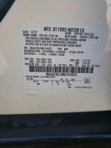 Photo 14 from auction – 2021 FORD ECOSPORT S with VIN MAJ6S3GL3MC454033