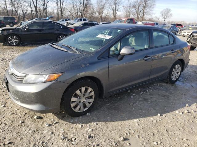 HONDA CIVIC LX 2012 with VIN 2HGFB2F54CH316912 - Photo from auction