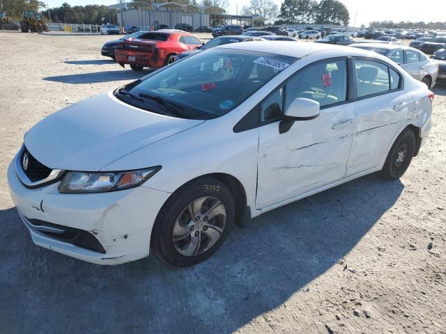 HONDA CIVIC LX 2013 with VIN 19XFB2F56DE019717 - Photo from auction