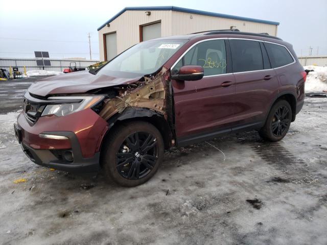 HONDA PILOT SE 2022 with VIN 5FNYF6H2XNB005323 - Photo from auction