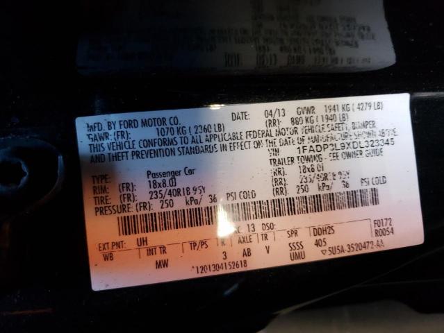 Photo 14 from auction – 2013 FORD FOCUS ST with VIN 1FADP3L9XDL323345