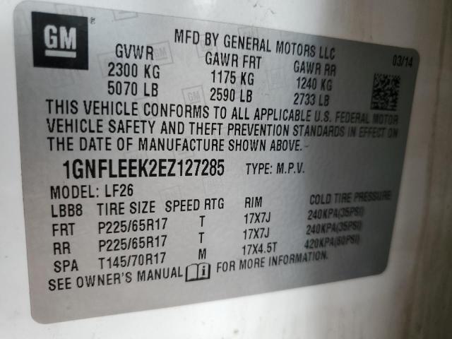 Photo 14 from auction – 2014 CHEVROLET EQUINOX LS with VIN 1GNFLEEK2EZ127285