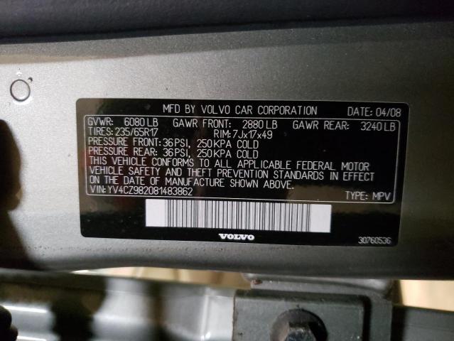 Photo 14 from auction – 2008 VOLVO XC90 3.2 with VIN YV4CZ982081483862