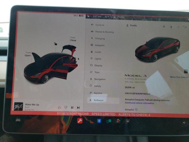 Photo 9 from auction – 2022 TESLA MODEL 3 with VIN 5YJ3E1EB0NF192348
