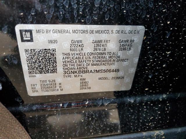 Photo 14 from auction – 2021 CHEVROLET BLAZER 1LT with VIN 3GNKBBRA2MS506445