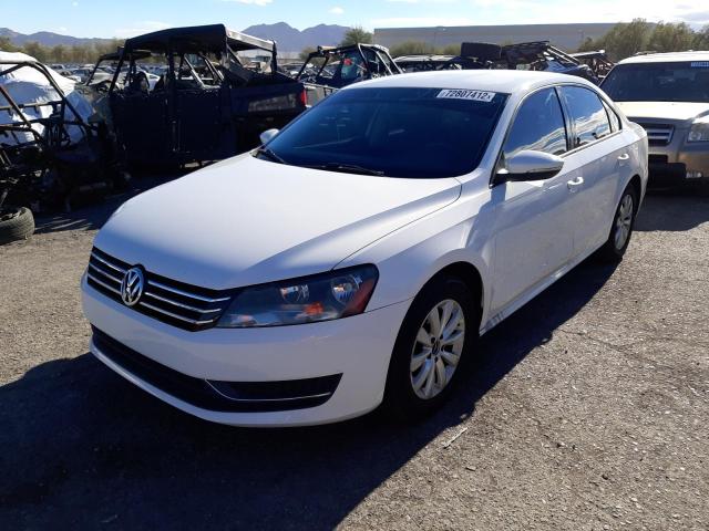 VOLKSWAGEN PASSAT S 2012 with VIN 1VWAP7A3XCC014554 - Photo from auction