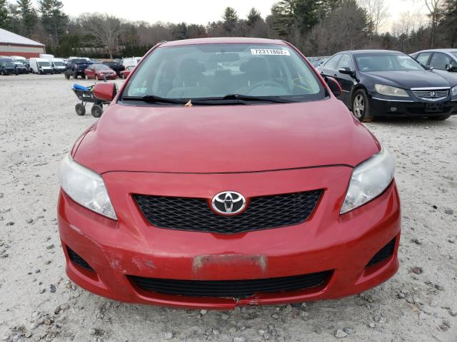 Photo 5 from auction – 2009 TOYOTA COROLLA BA with VIN 2T1BU40E59C079913