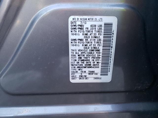 Photo 14 from auction – 2013 NISSAN ROGUE S with VIN JN8AS5MT9DW542866