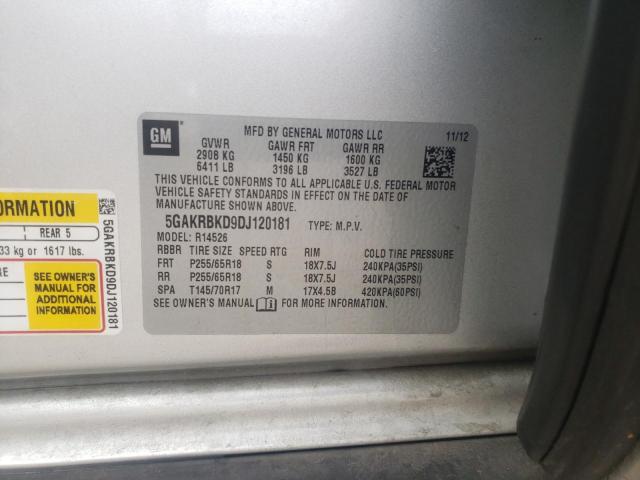 Photo 14 from auction – 2013 BUICK ENCLAVE with VIN 5GAKRBKD9DJ120181