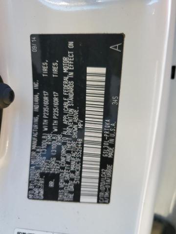 Photo 14 from auction – 2015 TOYOTA SIENNA XLE with VIN 5TDYK3DC1FS529448