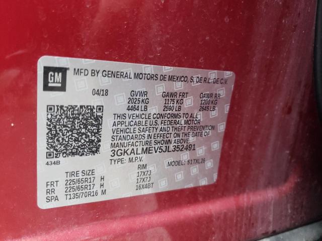 Photo 14 from auction – 2018 GMC TERRAIN SL with VIN 3GKALMEV5JL352491