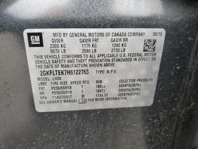 Photo 14 from auction – 2017 GMC TERRAIN SL with VIN 2GKFLTEK7H6122763