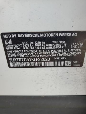 Photo 14 from auction – 2019 BMW X3 SDRIVE3 with VIN 5UXTR7C51KLF32623