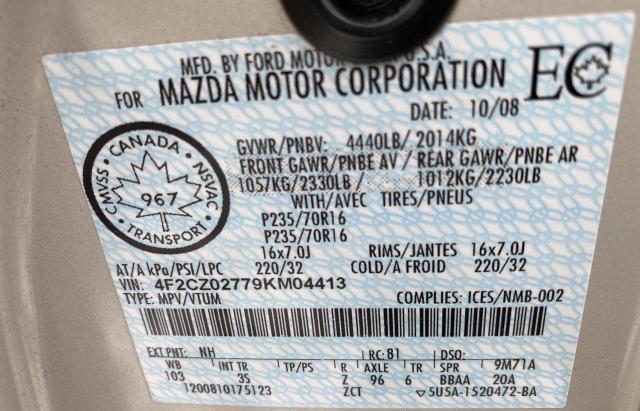 Photo 10 from auction – 2009 MAZDA TRIBUTE I with VIN 4F2CZ02779KM04413