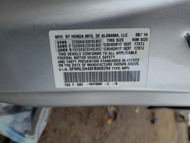 Photo 14 from auction – 2015 HONDA ODYSSEY EX with VIN 5FNRL5H48FB008294