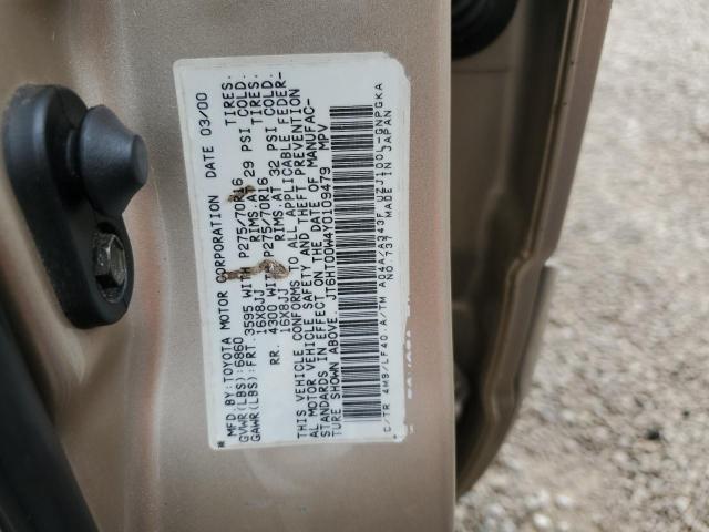 Photo 14 from auction – 2000 LEXUS LX 470 with VIN JT6HT00W4Y0109479