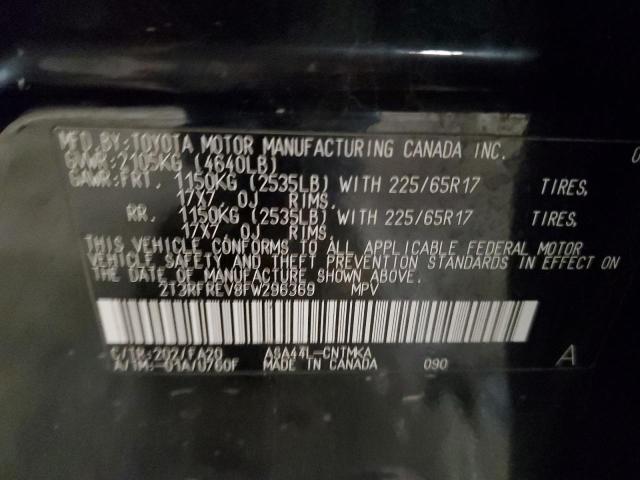 Photo 14 from auction – 2015 TOYOTA RAV4 XLE with VIN 2T3RFREV8FW296369