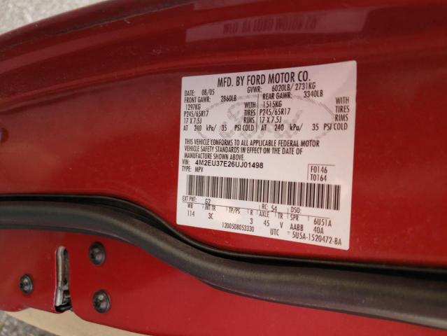 Photo 14 from auction – 2006 MERCURY MOUNTAINEE with VIN 4M2EU37E26UJ01498