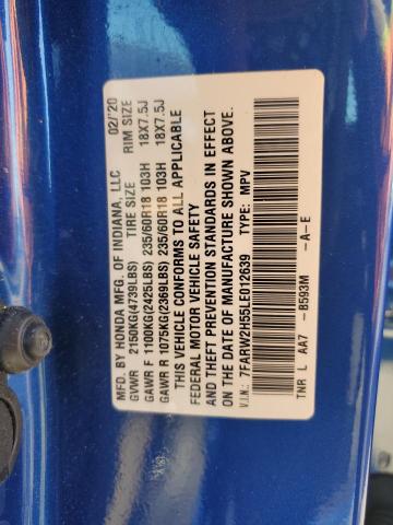 Photo 14 from auction – 2020 HONDA CR-V EX with VIN 7FARW2H55LE012639