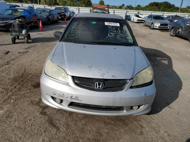 Photo 5 from auction – 2005 HONDA CIVIC LX with VIN 2HGES16525H579229