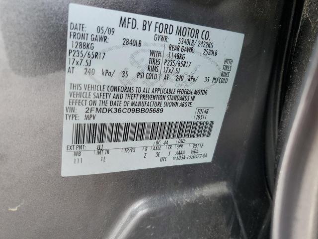 Photo 14 from auction – 2009 FORD EDGE SE with VIN 2FMDK36C09BB05689