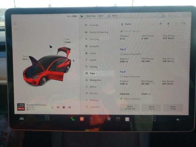 Photo 9 from auction – 2022 TESLA MODEL 3 with VIN 5YJ3E1EA8NF291118