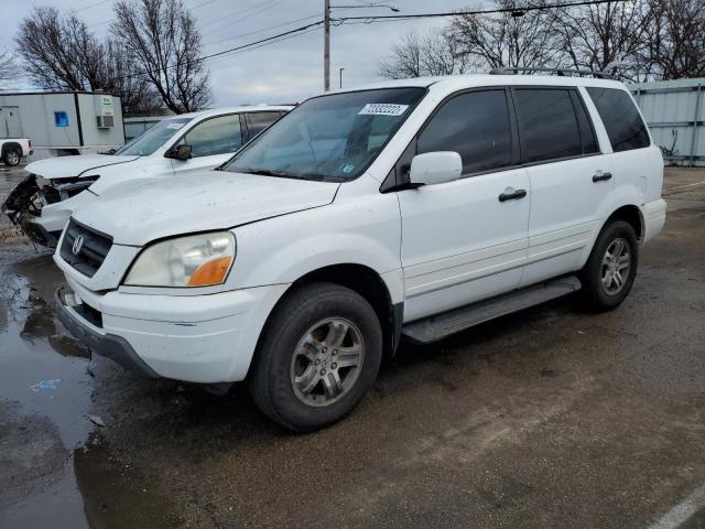 HONDA PILOT EX 2003 with VIN 2HKYF184X3H596529 - Photo from auction