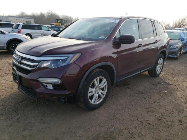 Photo 1 from auction – 2016 HONDA PILOT LX with VIN 5FNYF6H19GB045435