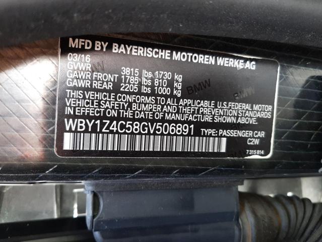 Photo 14 from auction – 2016 BMW I3 REX with VIN WBY1Z4C58GV506891