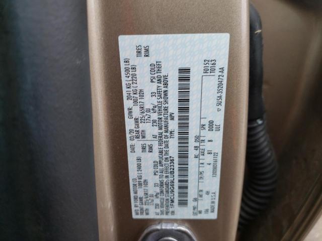 Photo 14 from auction – 2020 FORD ESCAPE SE with VIN 1FMCU9G69LUB23367