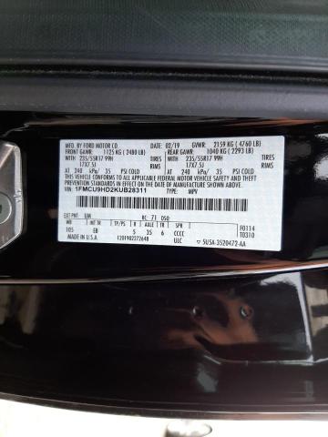 Photo 14 from auction – 2019 FORD ESCAPE SEL with VIN 1FMCU9HD2KUB28311