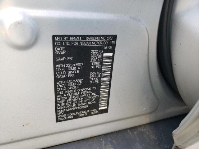 Photo 14 from auction – 2015 NISSAN ROGUE S with VIN KNMAT2MV5FP550839