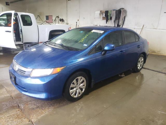 HONDA CIVIC LX 2012 with VIN 2HGFB2F5XCH542033 - Photo from auction