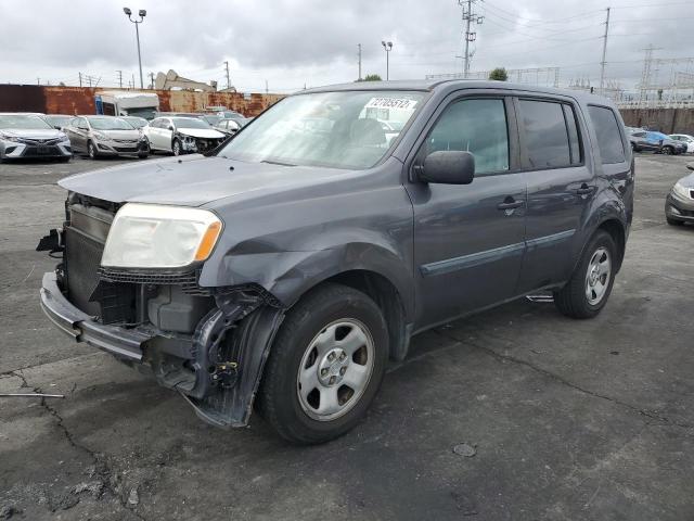 HONDA PILOT LX 2015 with VIN 5FNYF3H26FB008932 - Photo from auction